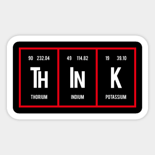 Think - Periodic Table of Elements Sticker